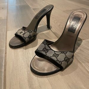 Vintage Gucci Monogram Mules!